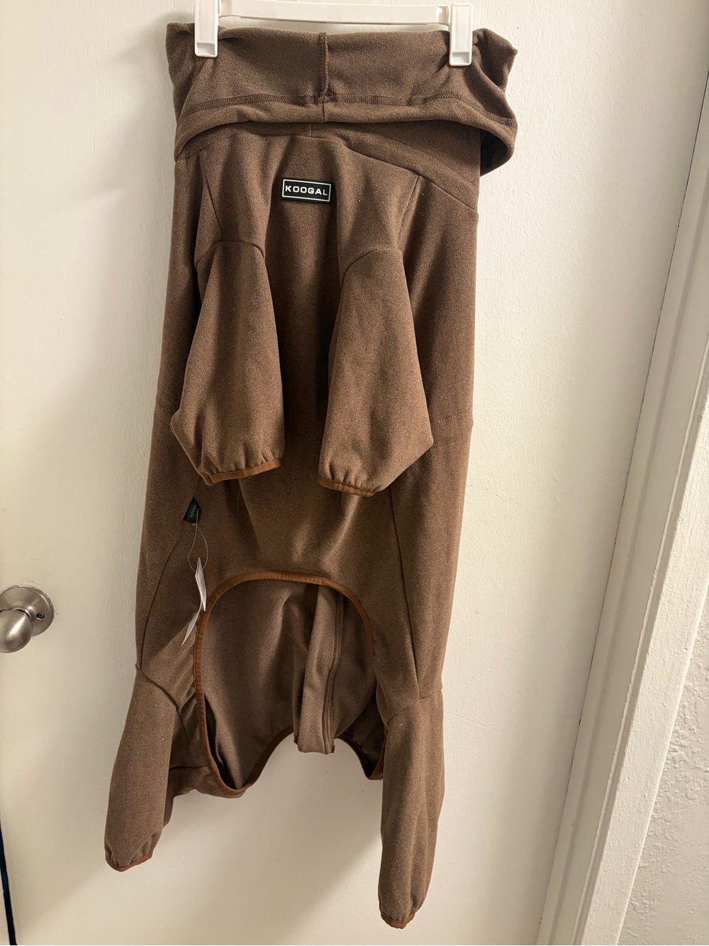 KOOGAL Brown Full-Body Dog Snowsuit/Coat NWT Size XL/Large-see measurements
